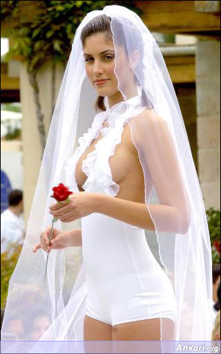 skimpilydressed bride